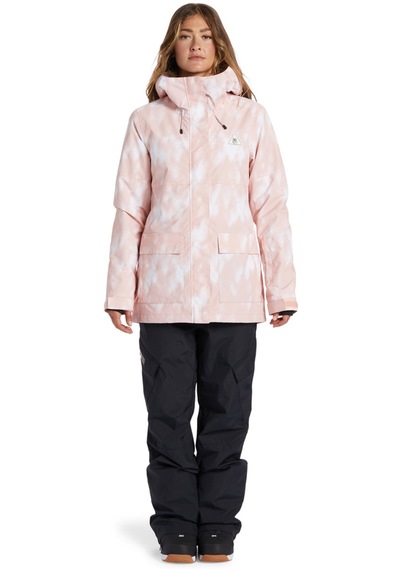 Dc Dc Kadın Snowboard Ceketi Cruiser Pembe Desenli Xmmz Pembe