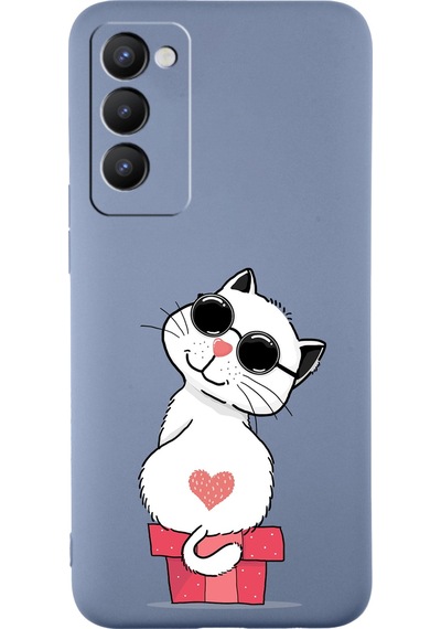 Tecno Camon 18 İle Uyumlu Coolcat Tasarımlı Petrol Lansman Kılıf Çok Renkli