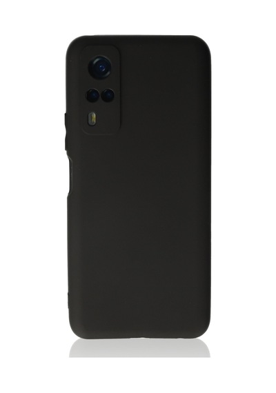 Vivo Y53s Kılıf Siyah Renk Kamera Korumalı Esnek Kapak Siyah