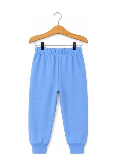H&c Coolboy H&c %100 Pamuk Penye Bebek Tek Alt Pantalon 0-36 Ay Turkuaz