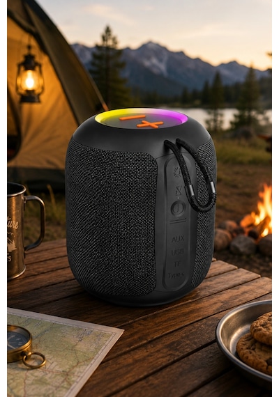 Jedel Sa-147 Rgb Işıklı Taşınabilir Bluetooth Hoparlör 5w Powerbank Fm Radyo, Usb/tf/aux