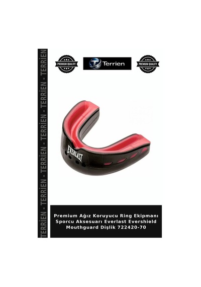 Premium Ağız Koruyucu Ring Ekipmanı Sporcu Aksesuarı Everlast Evershield Mouthguard Dişlik 722420-70 Diğer
