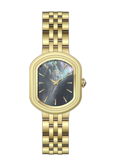 Ferro Fl88743a-b2 Quartz Çelik Sarı Siyah Kadran 22 Mm Kadın Kol Saati