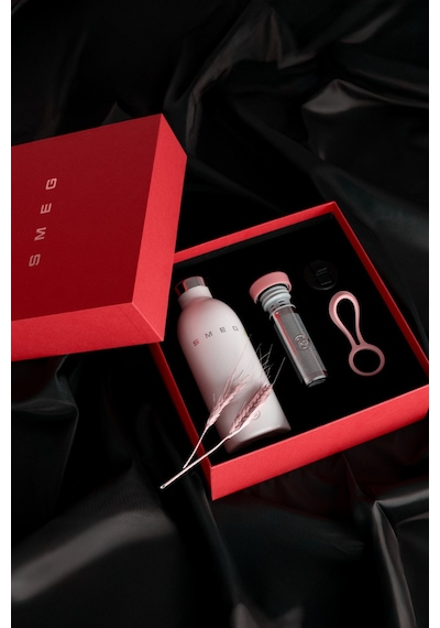 Smeg Creme-pink Termos Gift Box Krem