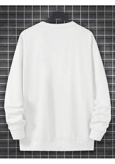 Startmore Adrift Ass Renkli Oversize Bisiklet Yaka Pamuklu Sweatshirt Beyaz Beyaz