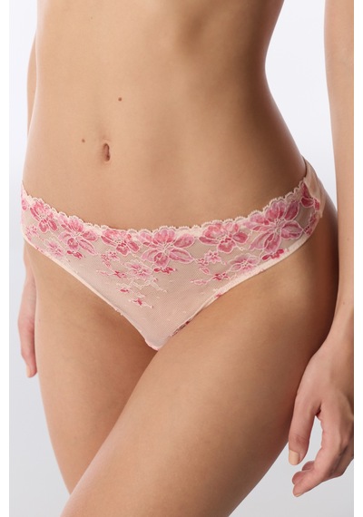 Penti Açık Pembe Çiçekli Tanga Soft Pınk