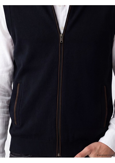 Lcwaıkıkı Classic Lacivert Regular Fit Erkek Triko Yelek