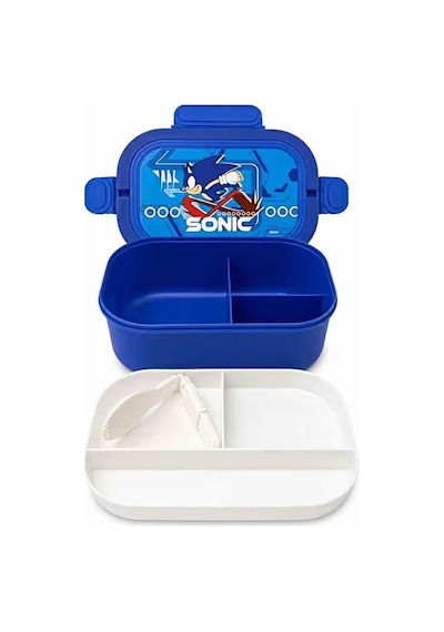 Sonic 3 Bölmeli Beslenme Kutusu Çok Renkli