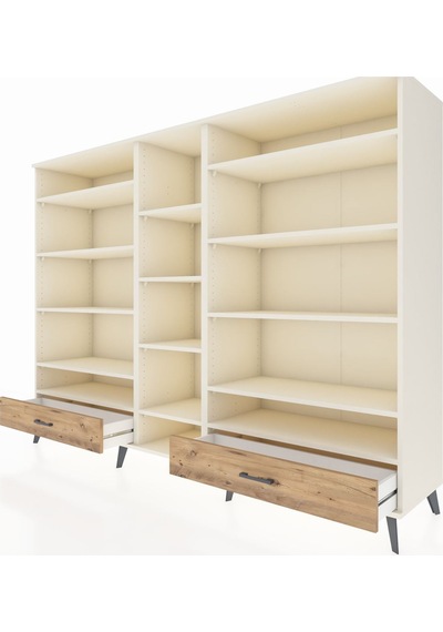 Hyperion Dolap 14 Raflı 2 Çekmeceli 220x44x163 Aytaşı-aytaşı/çam Aytası/atlas Çam - Aytası Hyperion Dolap 14 Raflı 2 Çekmeceli 220x44x163 Aytaşı-aytaşı/çam Aytası/atlas Çam - Aytası