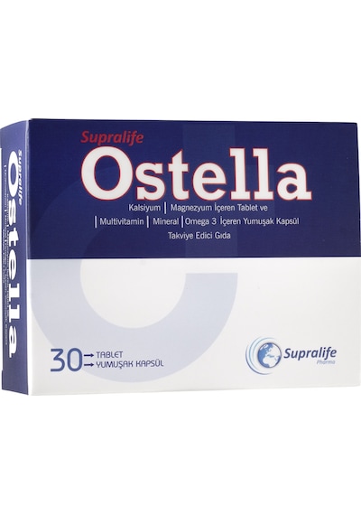 Ostella Kalsiyum Magnezyum Omega 3 30 Softgel Kapsül
