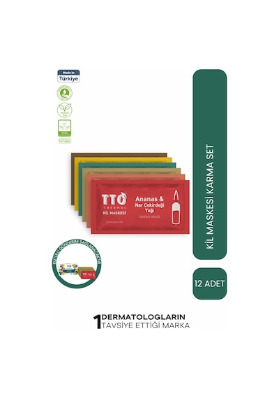 Tto Thermal Kil Maskesi Karma Kutu – Gözenek Arındırıcı & Dengeleyici Maske