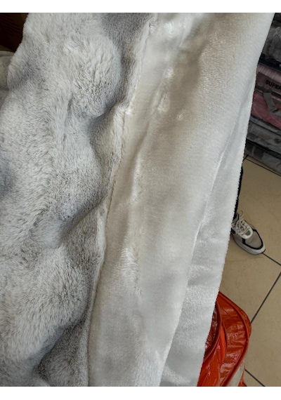 Aslan Bubble Çift Taraflı / Çift Katlı /çift Kişilik/ Lüx Battaniye/ 4,5 Kg / Modern / Şık / Çeyizlik Açık Gri