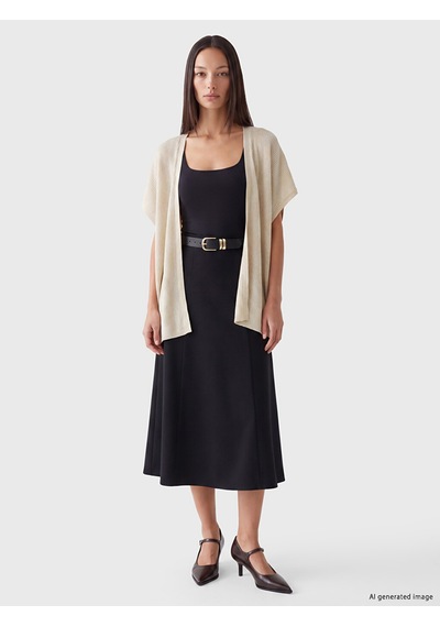 Lcw Everyday Beyaz Şal Yaka Oversize Kadın Triko Hırka Xl-2xl