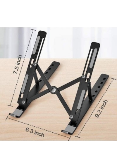 7Kademeli Yüksek Ayarlı Katlanabilir Plastik Laptop Tablet Standı