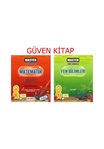 Okyanus Yayınları 8.Sınıf Master Matematik Fen Soru Bankası Seti