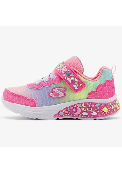 Skechers Tmy Dreamers Kids Sneaker Cırt Cırtlı Işıklı Çocuk Ayakkabısı Pembe Pembe