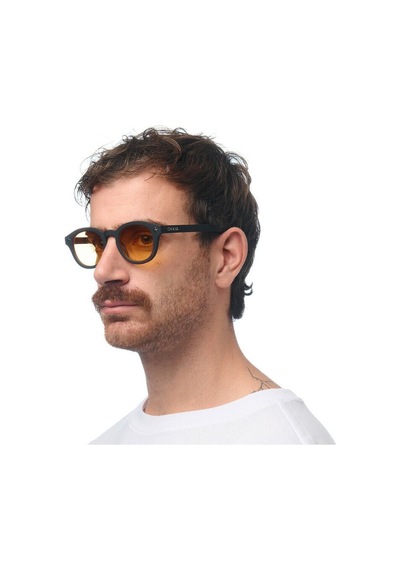 Okkia Milano Unisex Güneş Gözlüğüsiyah Havana / Lens : Sarı Siyah