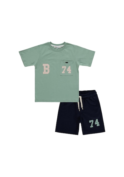 Civil Boys Erkek Çocuk B 74 Baskılı 2 -5 Yaş Takım  - Yeşil 17M16263426S1