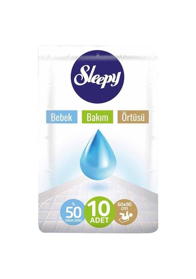Sleepy Bebek Bakım Örtüsü 608 G Hassas Ciltler İçin Pamuksu Yüzey 3'li Ekonomik Paket - 3 Adet Tarı