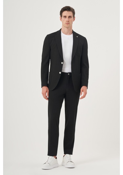 Morven Erkek Siyah Poliviskon Trend Çizgili Slim Fit Mono Yaka Takım Elbise 26ms001003001 Siyah Morven Erkek Siyah Poliviskon Trend Çizgili Slim Fit Mono Yaka Takım Elbise 26ms001003001 Siyah