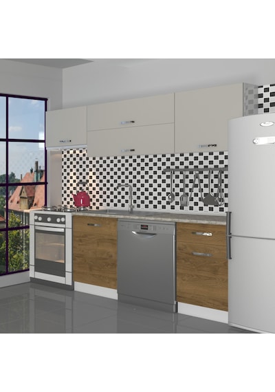 Decoraktiv Elite 220 Mdf Hazır Mutfak Dolabı - Tezgah Dahil - Pera - Kumtaşı Çok Renkli Decoraktiv Elite 220 Mdf Hazır Mutfak Dolabı - Tezgah Dahil - Pera - Kumtaşı Çok Renkli