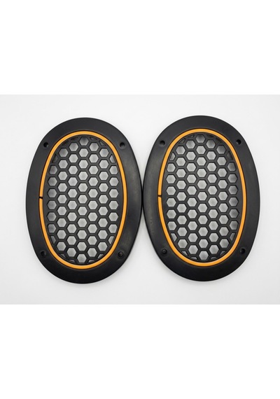 Oval Amber Neon Ledli Hoparlör Kapağı