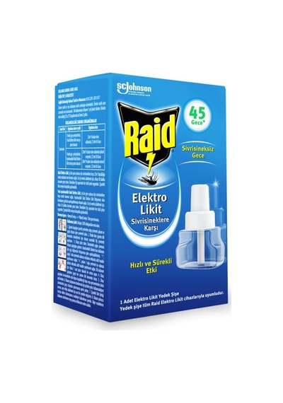 Raid Likit Elektrik 45 Gece Yedek Sivrisineklere Karşı