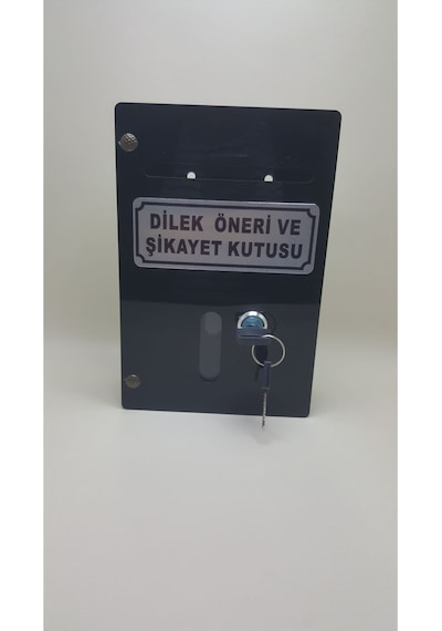 Küçük Boy Pleksi Dilek Öneri Şikayet Kutusu Yazılı