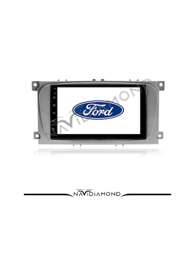 Ford Focus Connect Mondeo 7 İnç Double Teyp Çerçevesi Gri