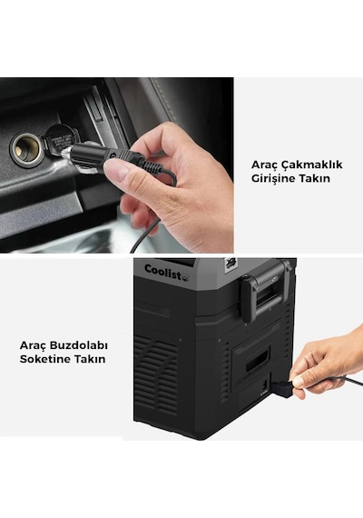 Coolist Clt12dc Kompresörlü Araç Buzdolapları İçin 12v/24v Ünive