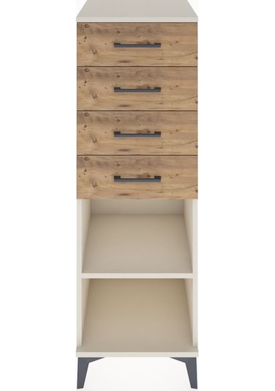 Hyperion Dolap Tek Raflı 4 Çekmeceli 44x44x134 Aytaşı-çam Aytaşı