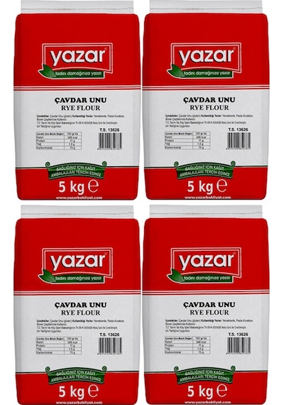 Yazar Çavdar Unu 5 Kg x 4 Paket