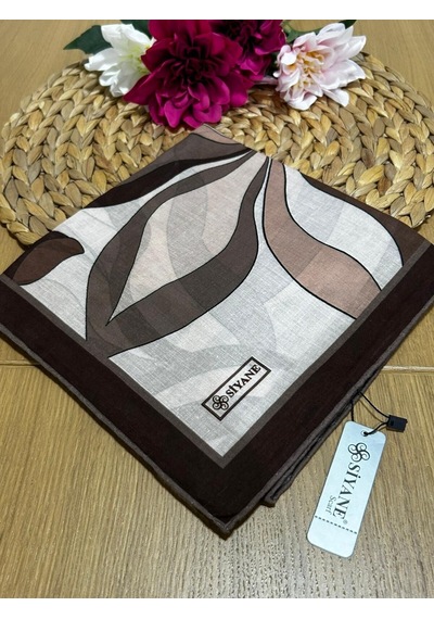 Siyane Scarf Naturel Desen Eşarp 11 Çok Renkli