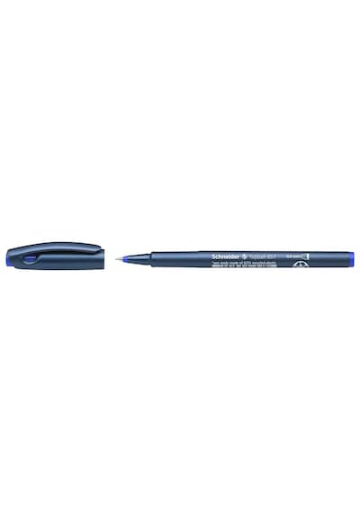 Kalem Topball 857, Sağlam Metal Sivri Uçlu, 0,6 Mm Mavi