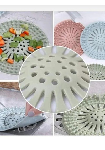 Silikon Lavabo Süzgeci Banyo Ve Mutfak Gider Kapatıcı, Çöp Tutucu Ve Tıkanıklık Önleyici Süzgeç Çok renkli