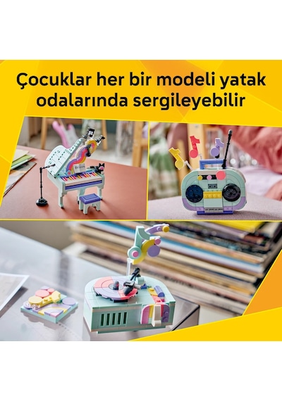 LEGO® Creator 3’ü 1 Arada Müzikal Dekor Kedili Piyano 31392 - 9 Yaş Üzeri için Aksesuarlar İçeren Oyuncak Yapım Seti (485 Parça)