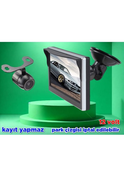 5'' Ekran + 1 Tane Kelebek Kamera Seti 12 Volt Kayıt Yapmaz