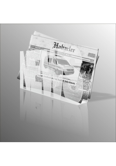 News Yazılı 40X25 CM Dergilik Broşürlük İnsörtlük Gazetelik Şeffaf