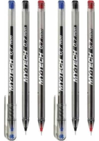 My-Tech Tükenmez Kalem 0.7 MM 6 Lı 3 Farklı Renk