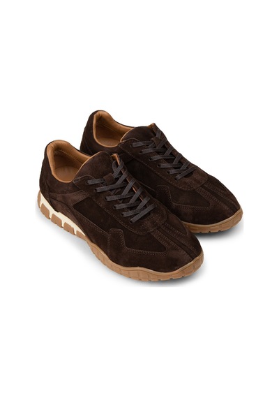 Deery Kadın Hakiki Süet Kahverengi Sneaker Ayakkabı - M5102zkhvc01