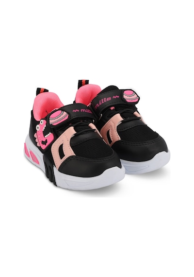 Mille PAOLINO IN Mille PANAMA IN Çocuk  Siyah / Fuşya Sneaker