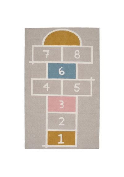 Ikea Stäppsparv Çocuk Oyun Halısı 100 X 160 Cm Bej - Sarı - Pembe - Beyaz Çok Renkli
