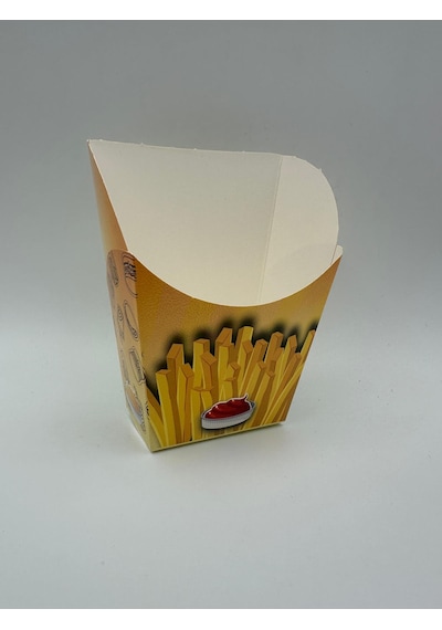 Baskılı Patates Kutusu 13x8,5x5,5cm 100 Adet
