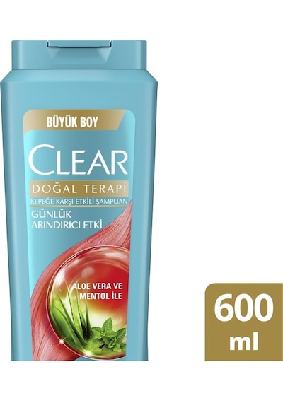 Clear Doğal Terapi Günlük Etki Büyük Boy Şampuan 600 ML