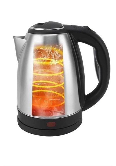 Mey İthalat Elektrikli Paslanmaz Çelik Su Isıtcı Çelik Kettle 1.8 Lt. Uzun Ömürlü