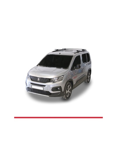 Peugeot Rifter 2023 Ve Sonrası İle Uyumlu Hook Model Anahtar Kilitli Ara Atkı Tavan Barı Siyah