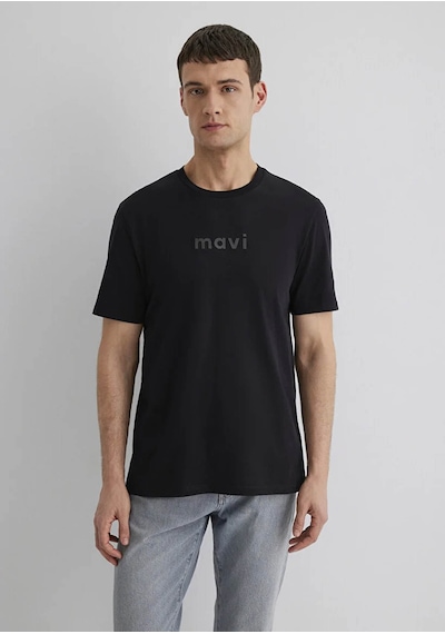 Mavi Regular Siyah Erkek T-shirt M0612732-900 Siyah