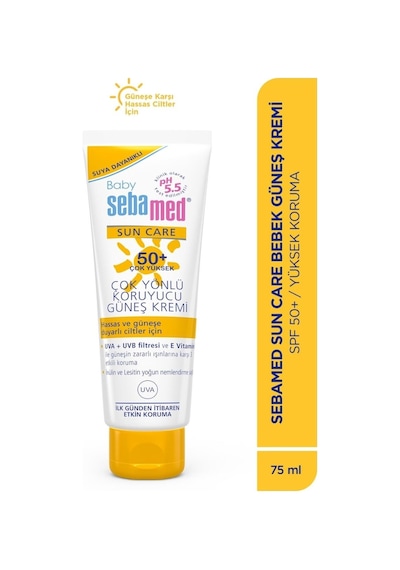 Sebamed Baby Sun Care Güneş Kremi 75ml 50+ Çok Yüksekfaktör Çoçuk