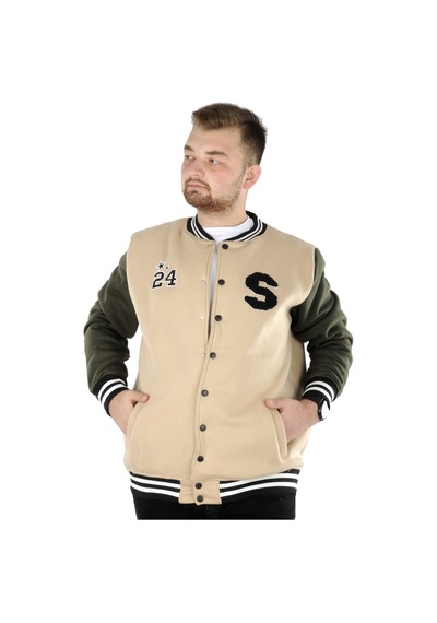 Mode Xl Büyük Beden Erkek Kolej Mont Stan 22615 Bej 001