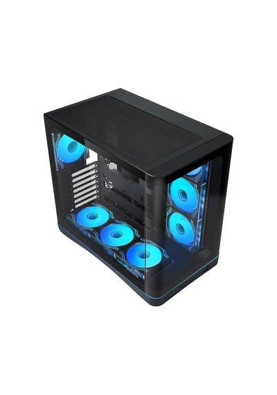 Sama V62bk Black, B850bk 850w, 80+ Bronze, Pcıe 5.1, Atx3.1, Tempered Glass Panel, Panoramic Tasarım